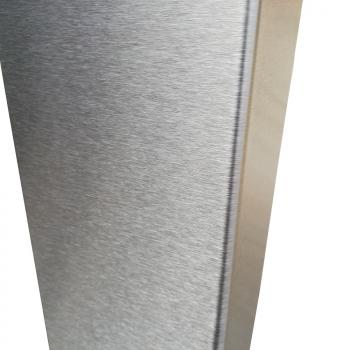 Edelstahl Wanne / Deckel 0,8 mm K240 geschliffen, gekantet
